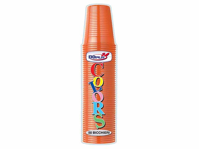 Arancio bicchieri 50pz 200cc $