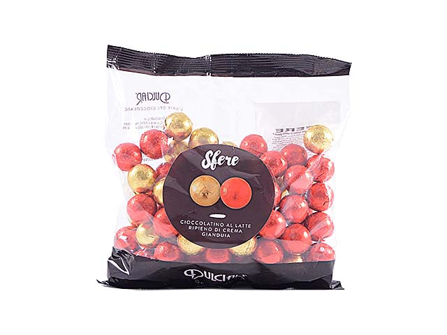 Sfere al latte oro e rosso 1kg