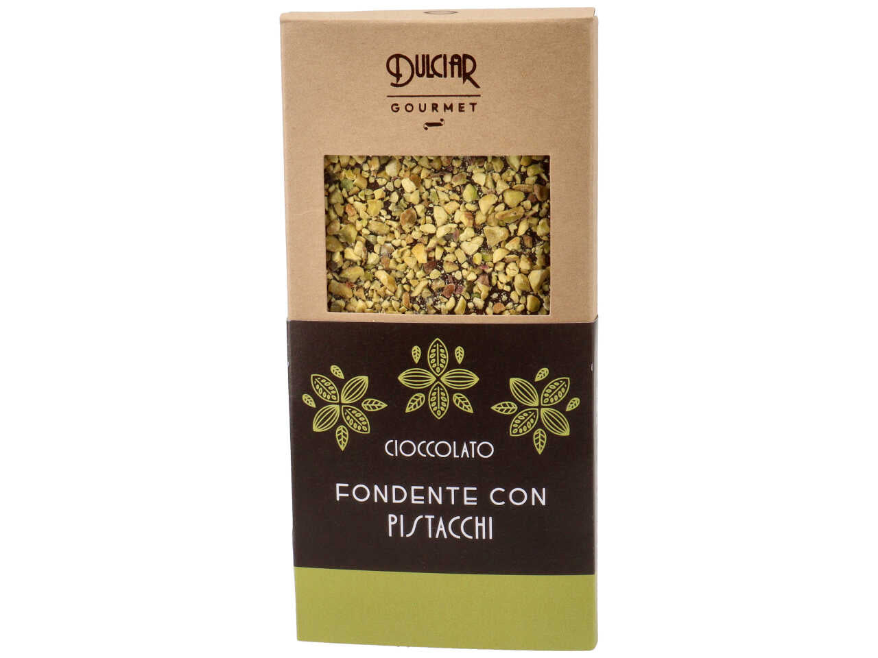 Tavoletta gourmet fondente e pistacchi 100gr