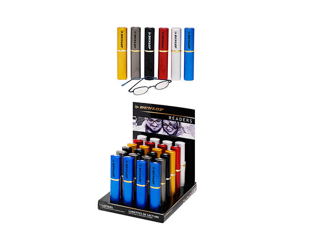 Occhiali da lettura leggeri in metallo con astuccio colori assortiti - diottrie: + 1.00 a + 2.50 $