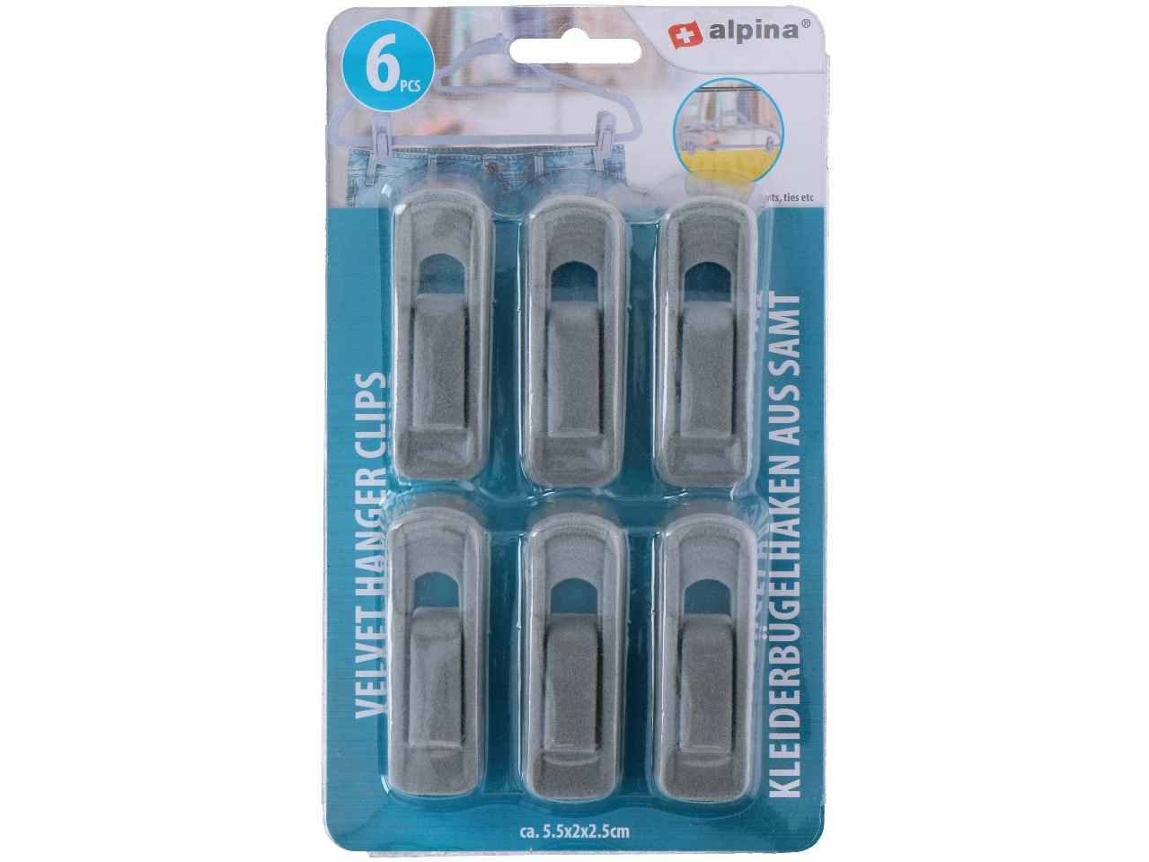 Alpina accessori per vestiti 6 pezzi 5,5x2x2,5cm $
