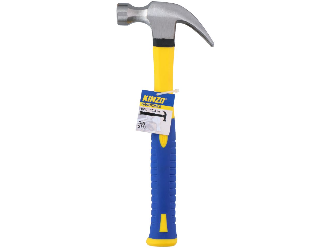 Martello 450gr in acciaio inossidabile e gomma termoplastica misura 32x13x3cm marca kinzo