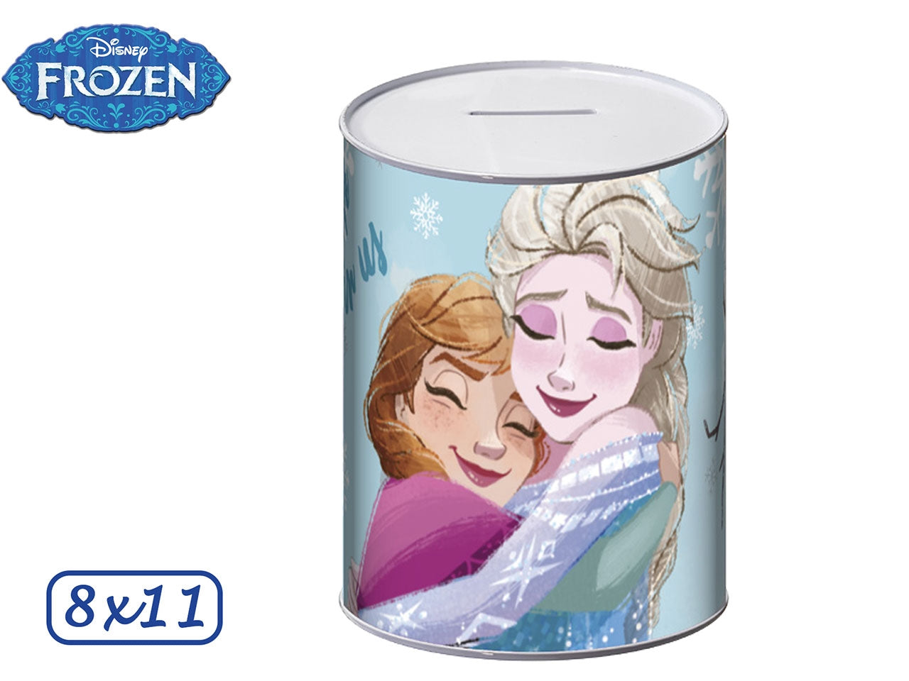 Salvadanaio Frozen multicolor latta 8x11 - Eol