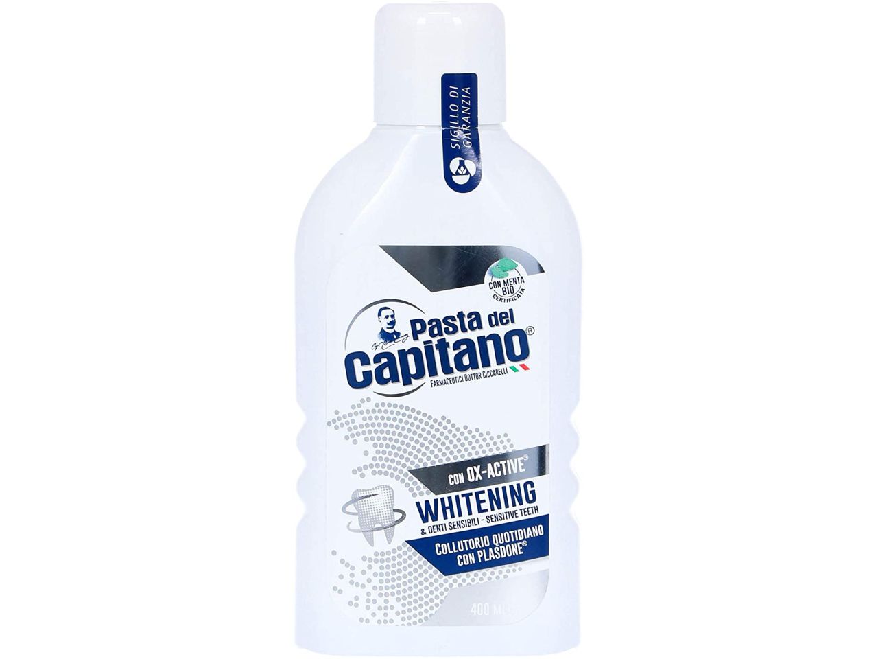 Capitano colluttorio 400ml whitening