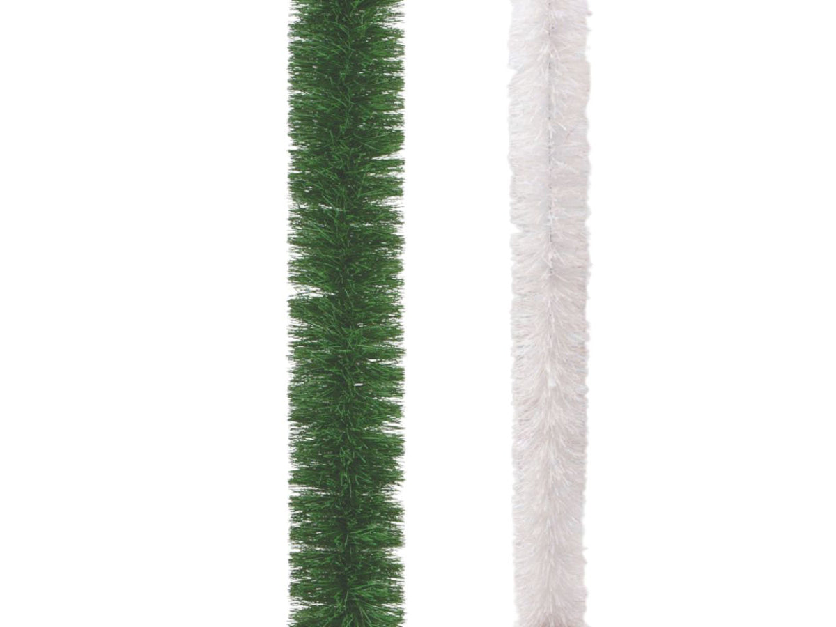 Filo decorativo natalizio 270cm diametro 15cm verde
