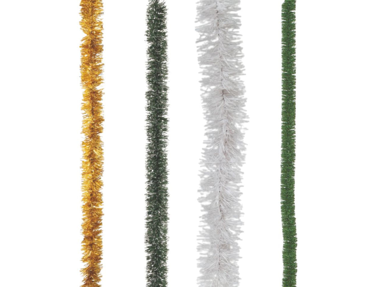 Filo decorativo 200cm diametro 4cm bianco