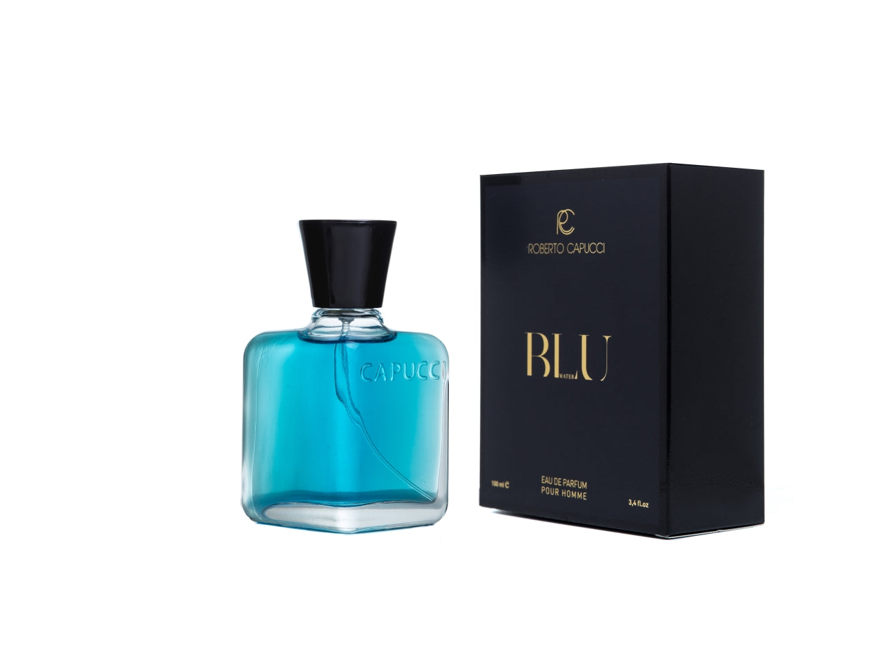 Profumo uomo eau de parfum Roberto Capucci Blue Water, 100 ml, Made in italy, ideale per la stagione primavera/estate