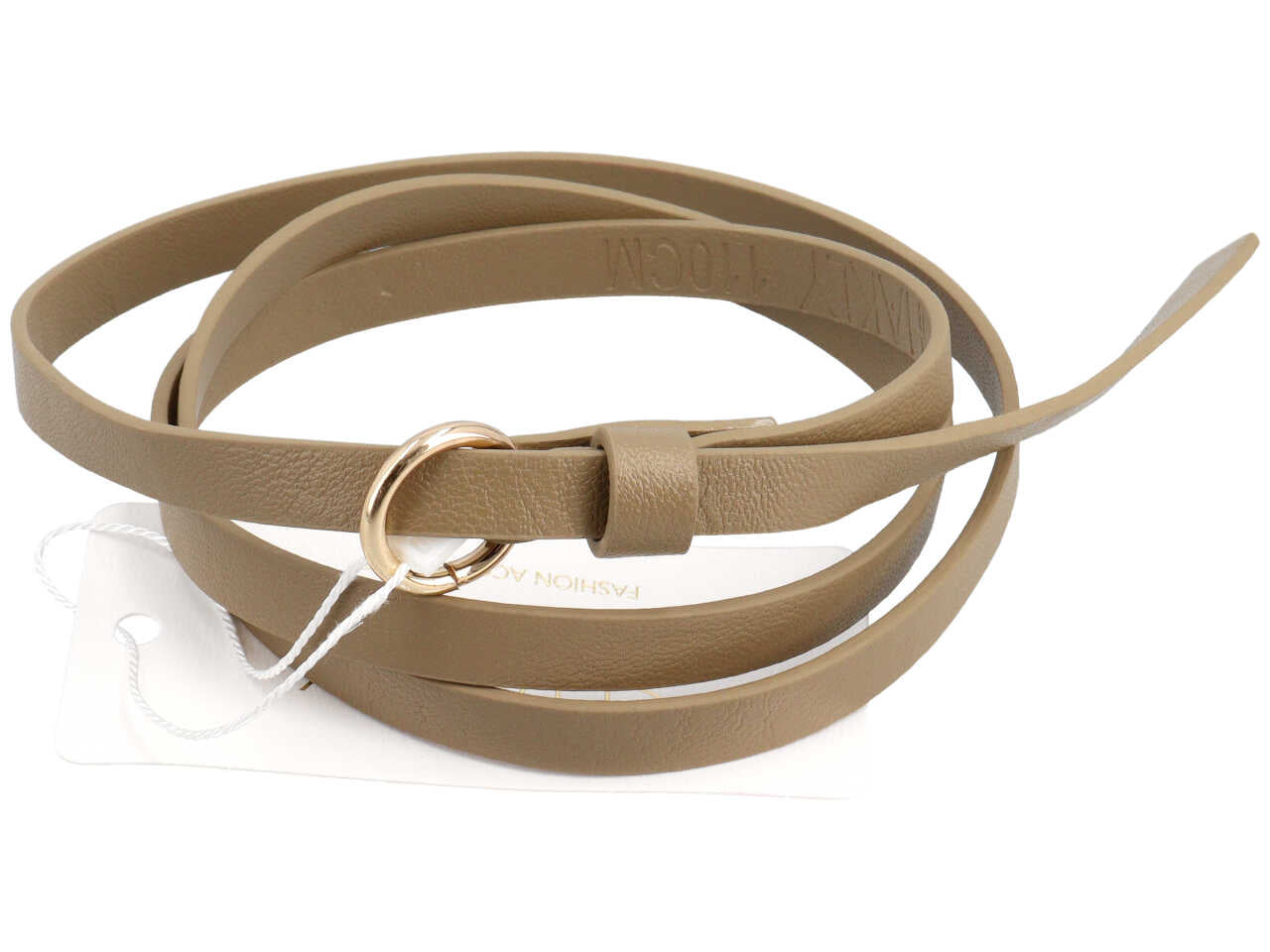 Cintura 110cm ecopelle beige c 269750