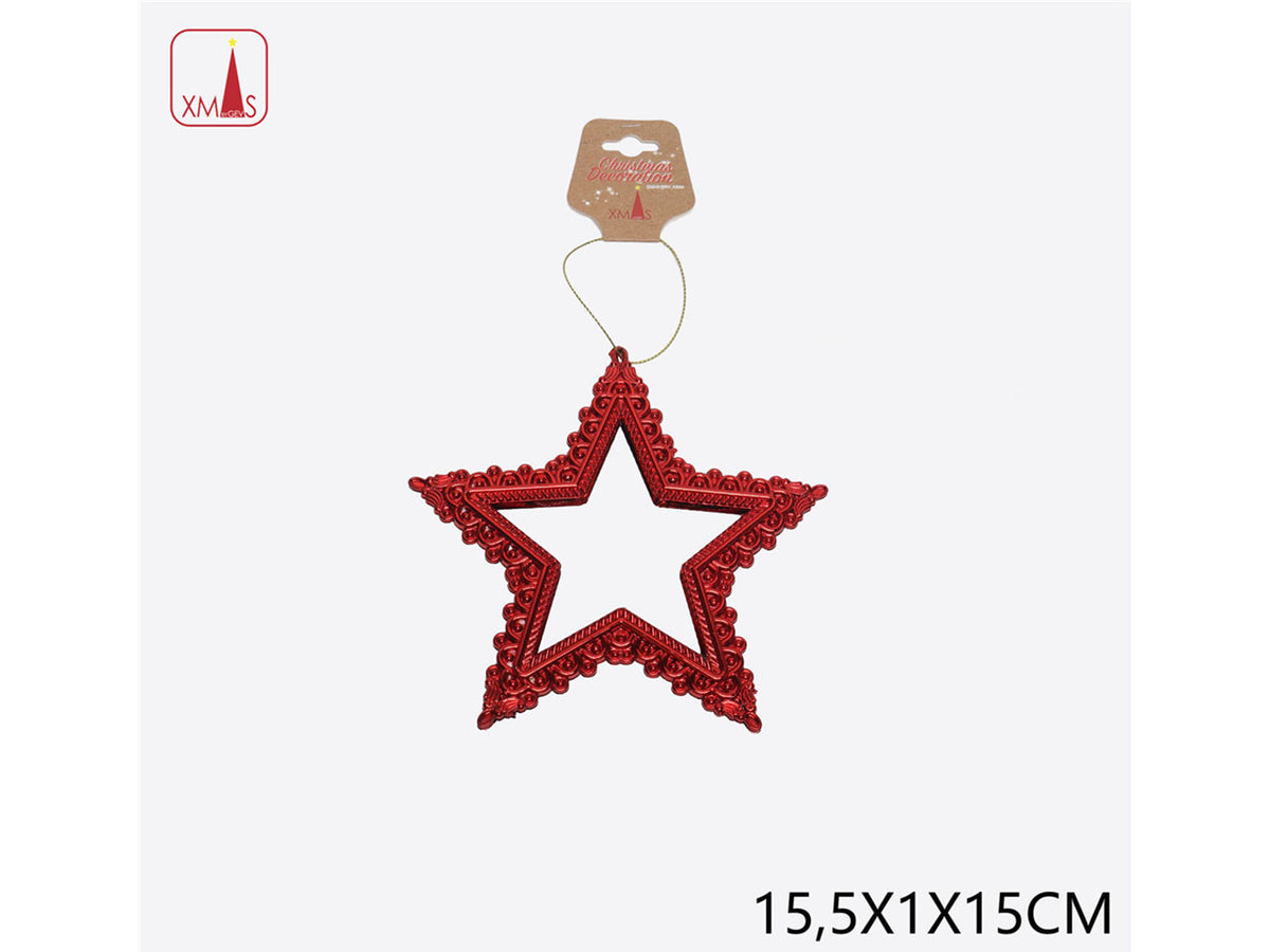 Pendente stella 15,5x1x15cm