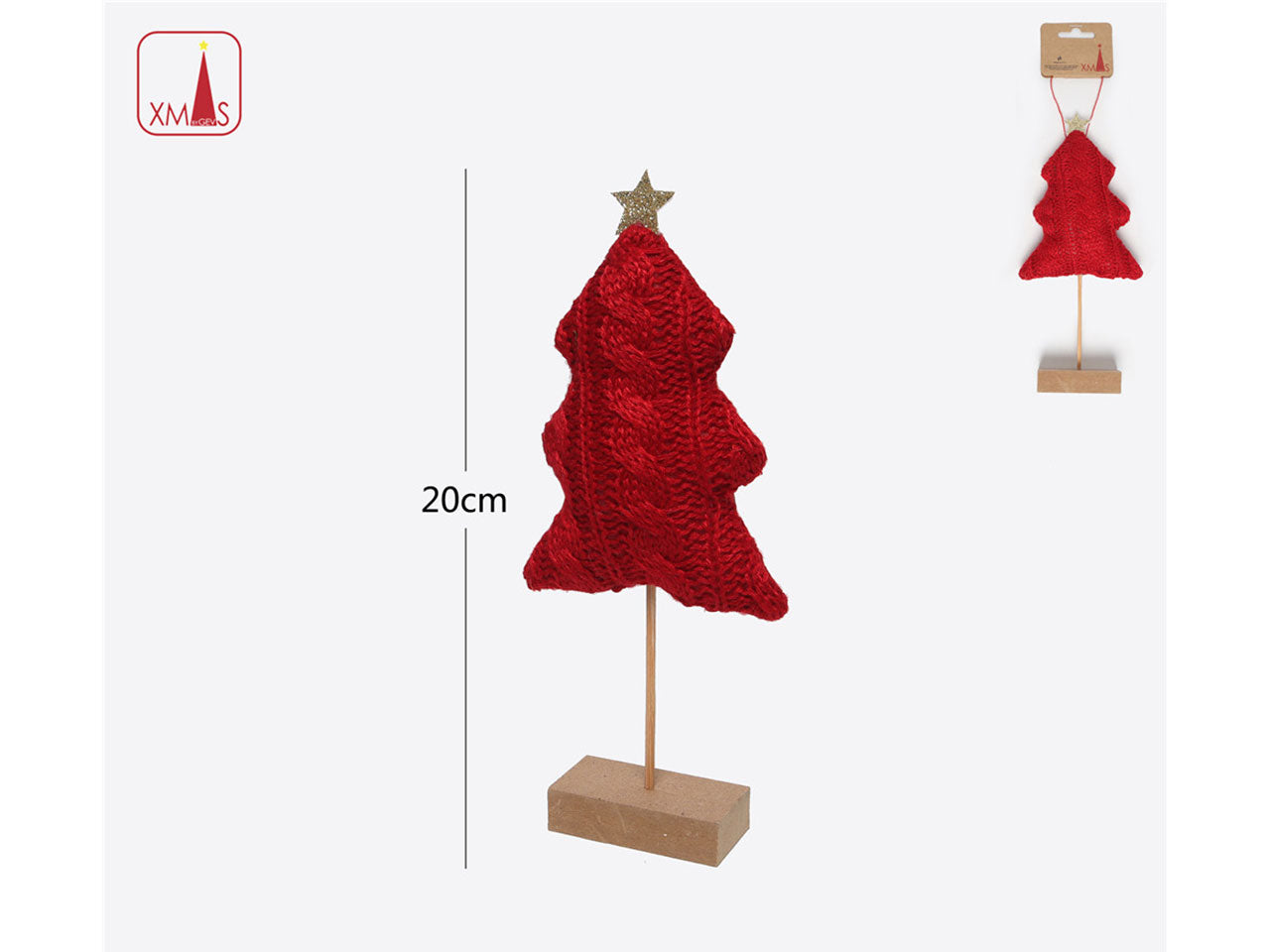 Alberello di natale da tavolo 20cm