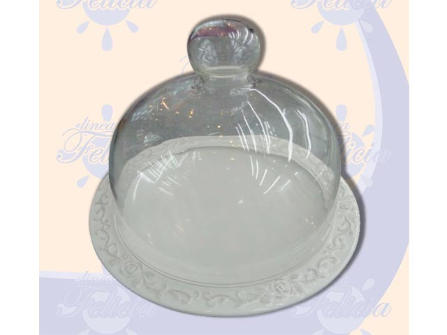 Porta torta con coperchio