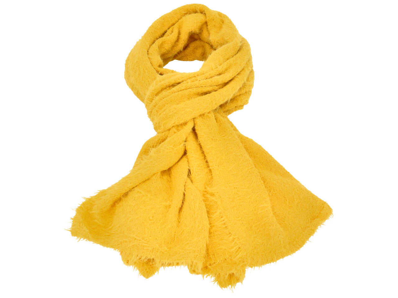 Sciarpa gai mattiolo 100% poliestere colore giallo con box misura 190x50cm$