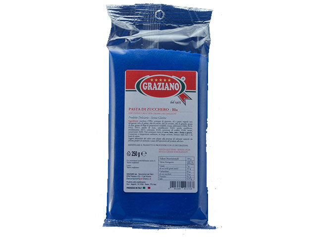 Pasta di zucchero 250gr blu