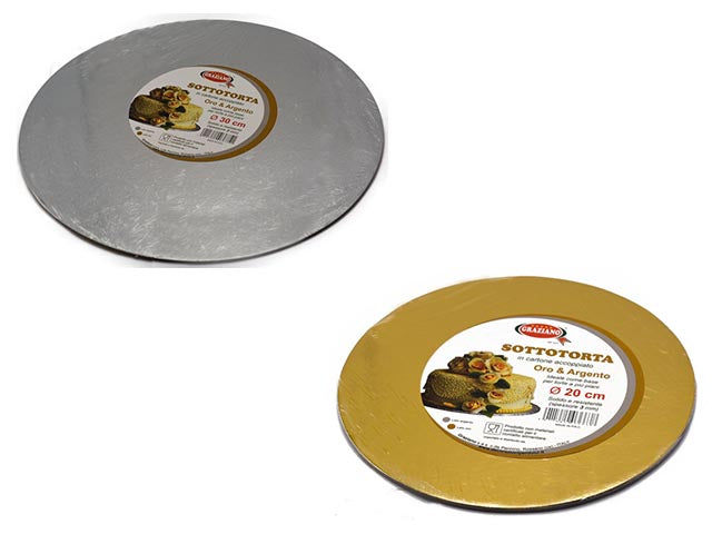 Sottotorta oro/argento 40cm