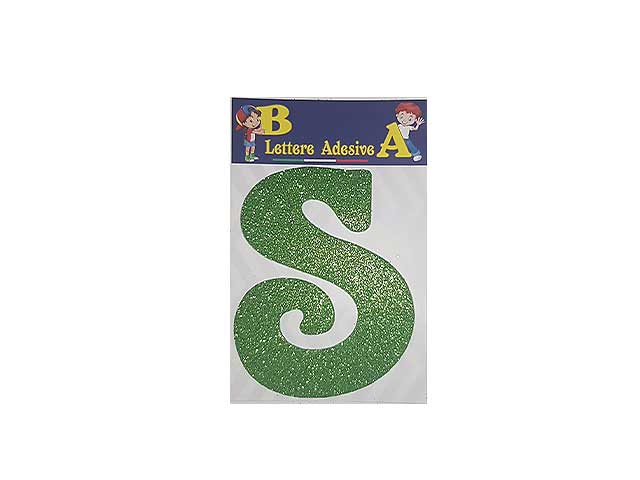 Lettera verde s 12cm