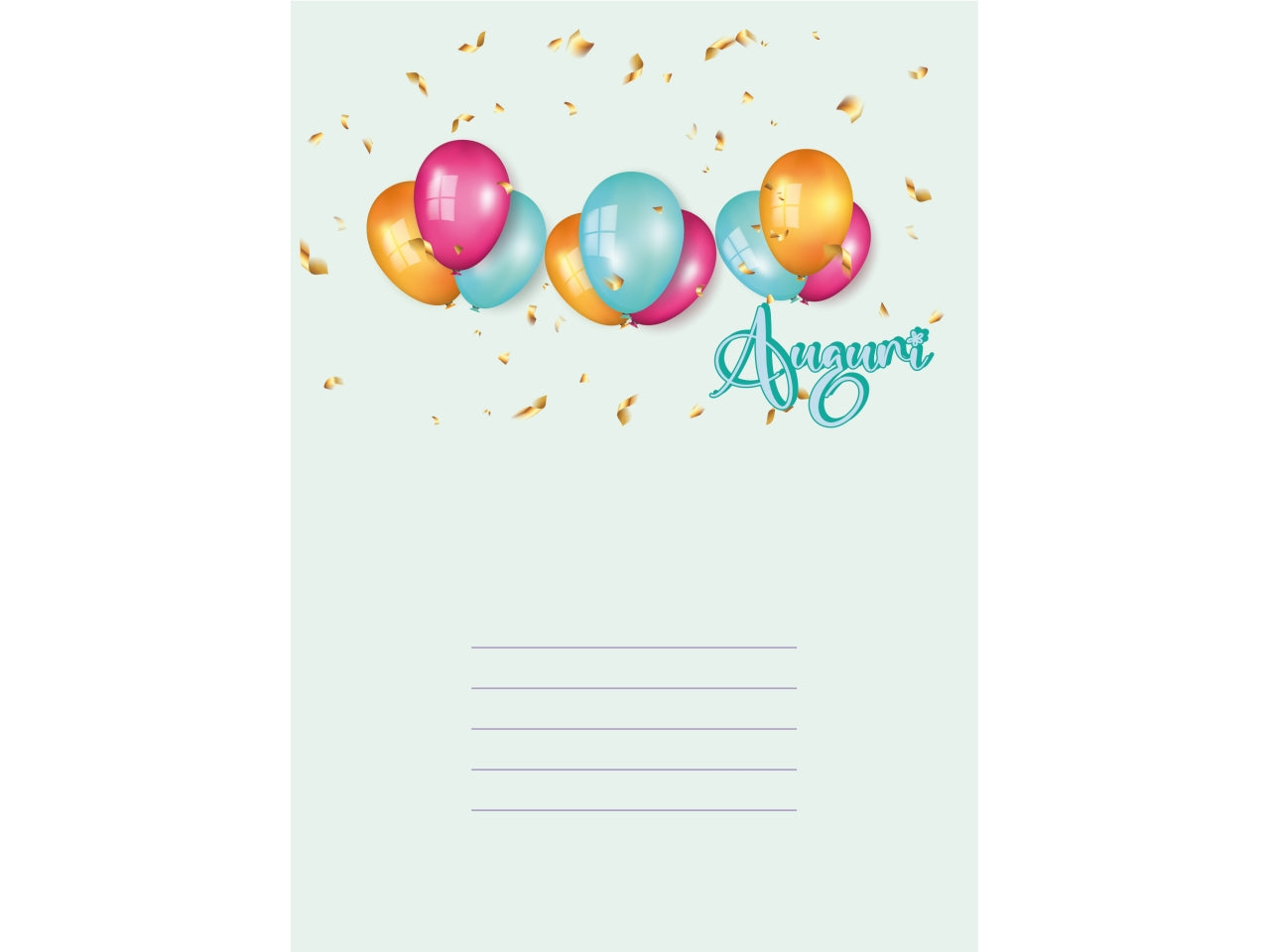 Biglietto auguri laminato 249