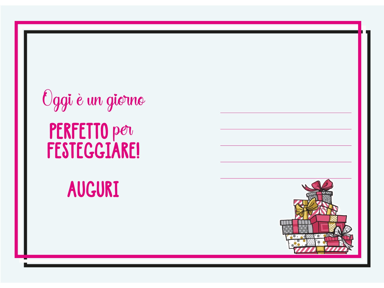 Biglietto auguri laminato 252