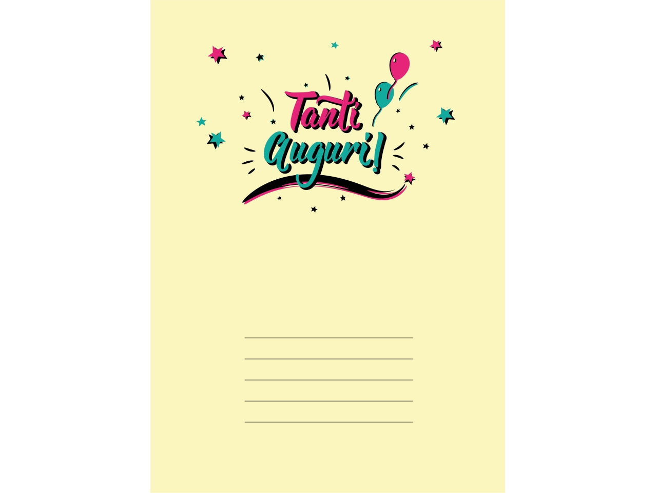 Biglietto auguri laminato 254