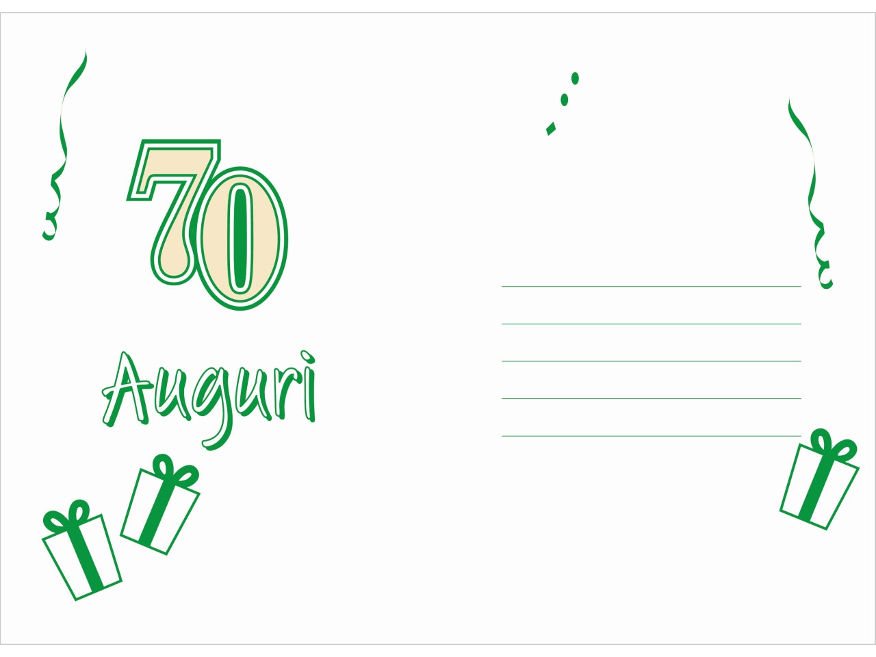 Biglietto auguri laminato 289