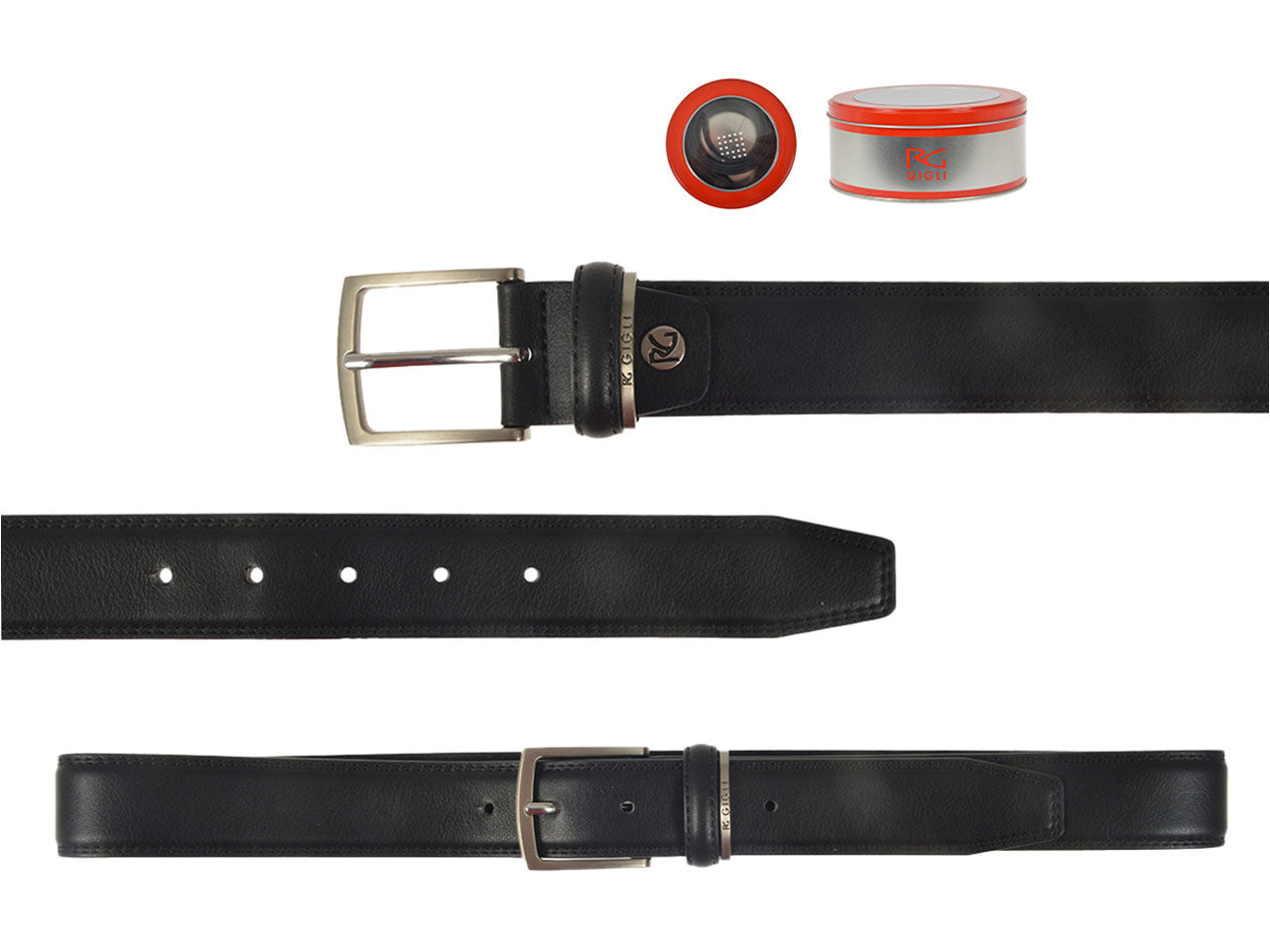 Romeo gigli cintura uomo nero