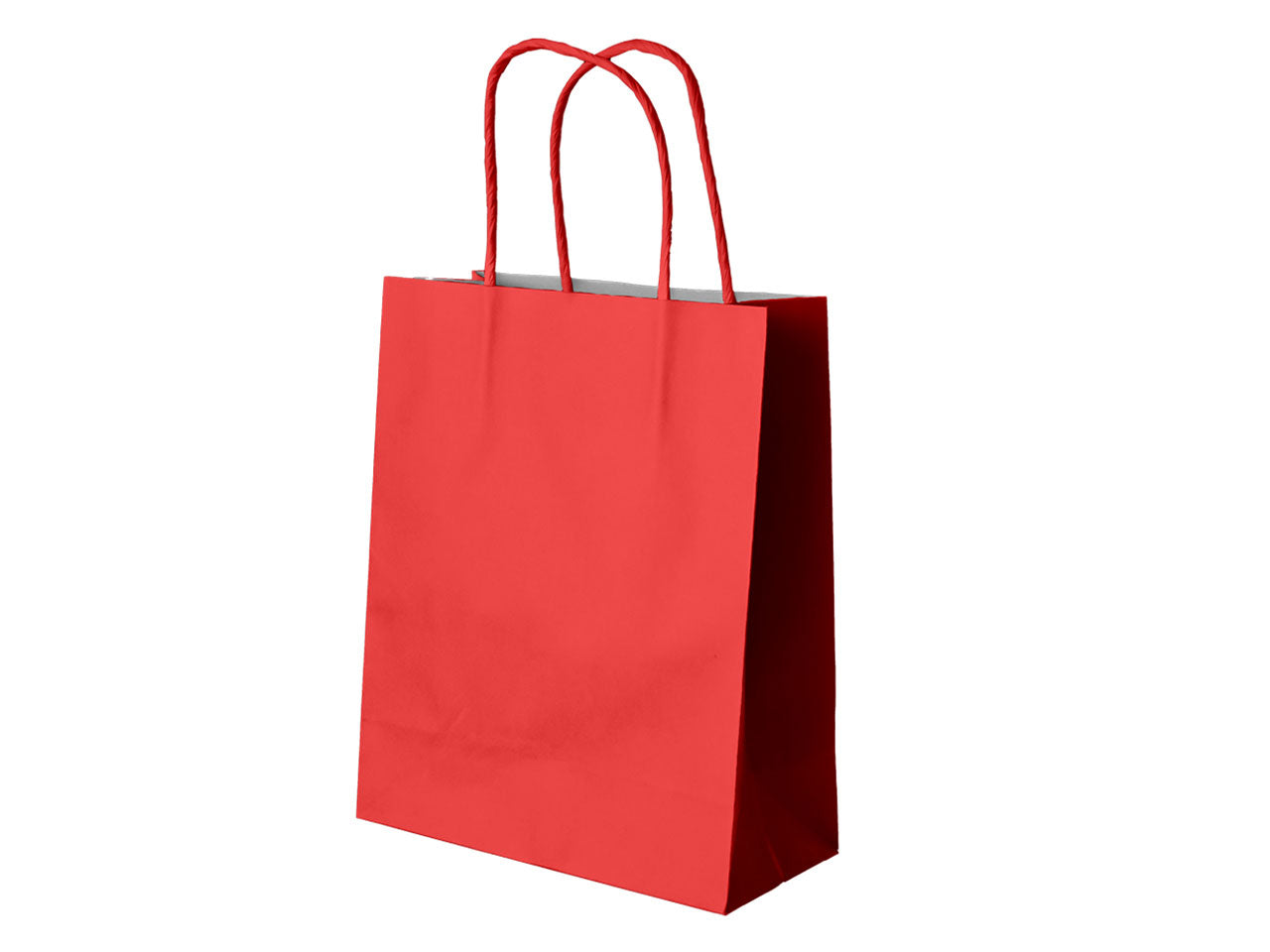 Shopper di carta rosso 28x12x39cm