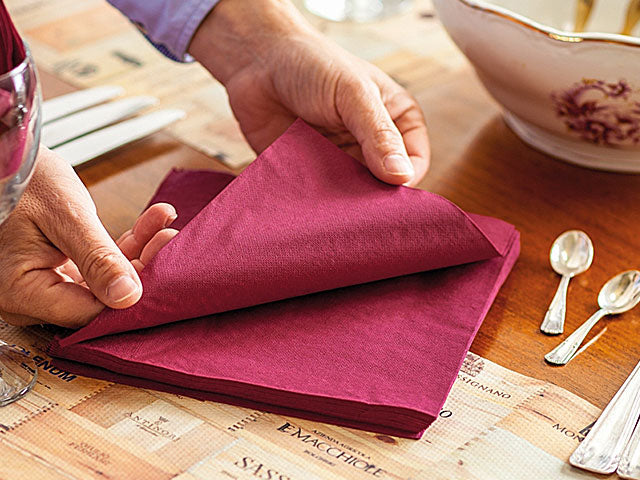 Tovagliolo tissu 38x38 40 pezzi bord.i-0463