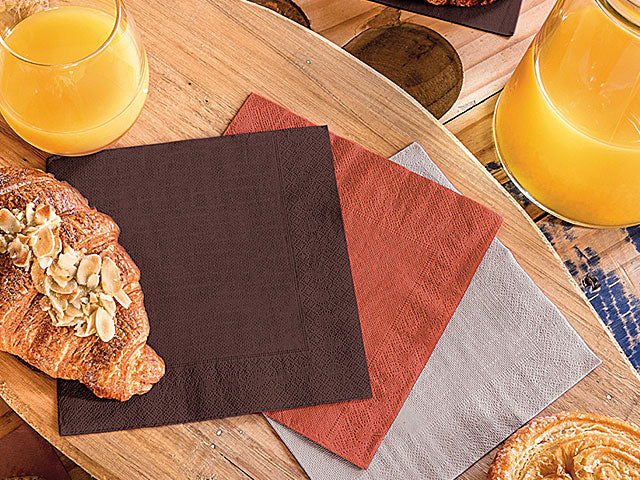 Tovagliolo touch 25x25 100 pezzi cacao i-0492