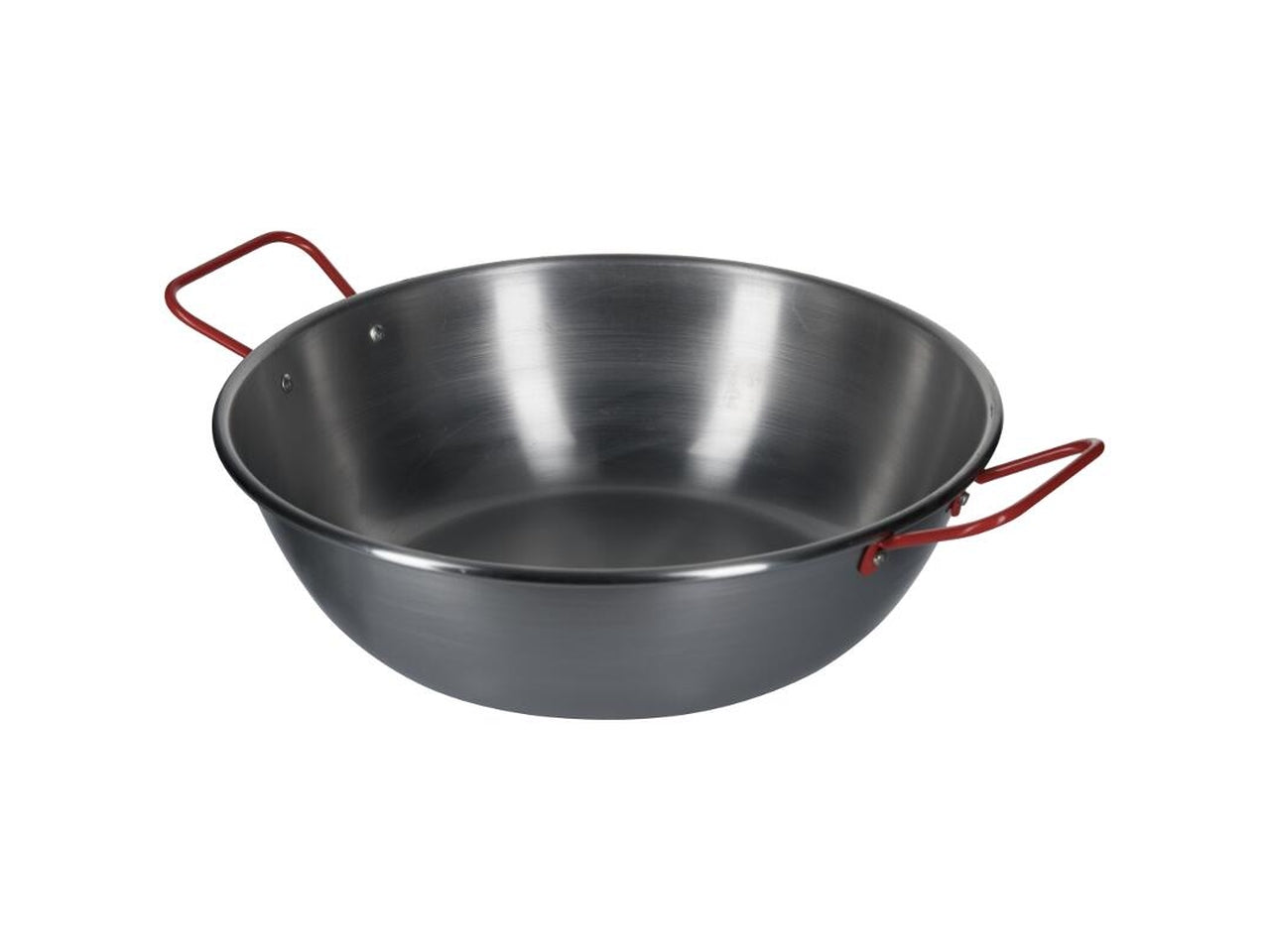 La ideal tegame fondo in ferro spazzolato con manici diametro 32cm