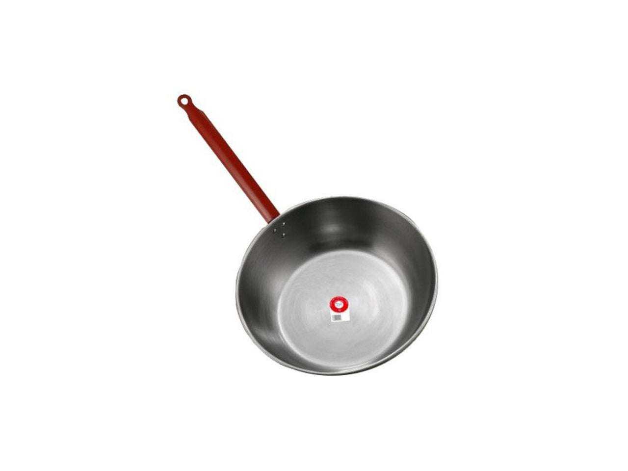 La ideal padella fonda in ferro spazzolato con manico diametro 36cm