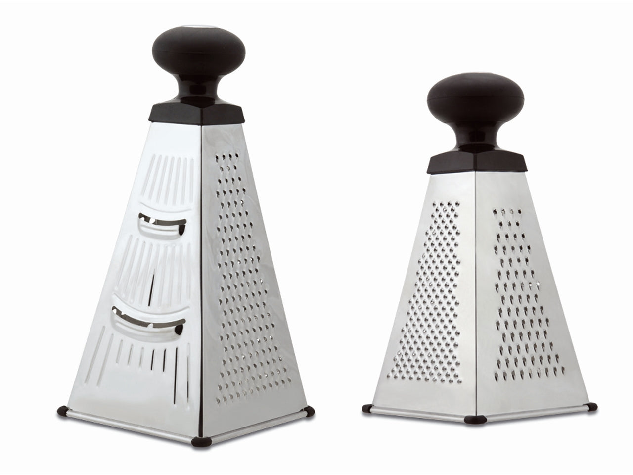 Grattugia a piramide 4facce in acciaio inox 12,5x12,5xh.20cm