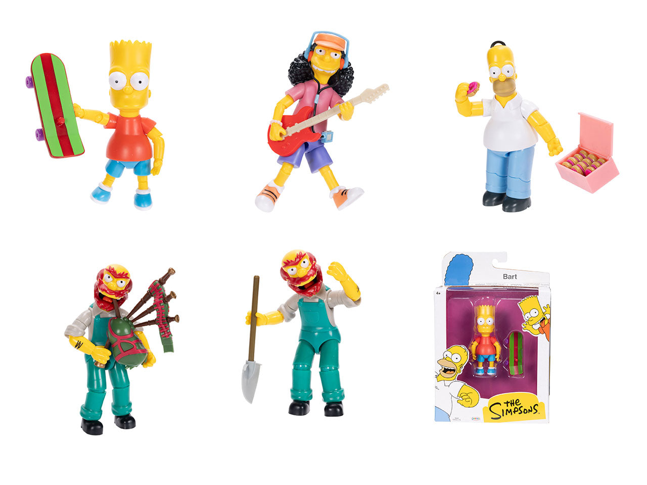 Personaggi Articolati The Simpson 13 cm Wave 1, Figure Dettagliate per Fan e Collezionisti, Ideali per Playset Diorama - EtÃ  Consigliata 4+ | Jakks Pacific