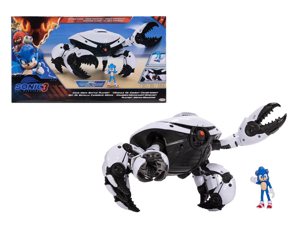 Playset con Personaggio Sonic 3 Movie, Set di Gioco Dettagliato in Plastica per Fan e Collezionisti - EtÃ  Consigliata 4+ | Jakks Pacific