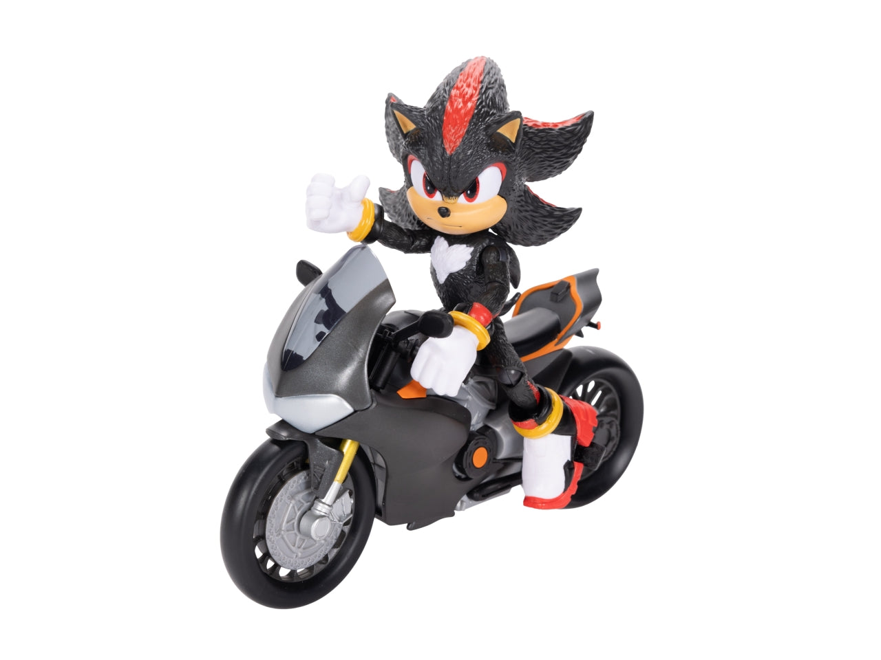 Playset Veicolo con Personaggio Articolato Sonic 3 Movie 13 cm, Set con Sonic e Moto Veicolo per Fan e Collezionisti - EtÃ  Consigliata 4+ | Jakks Pacific