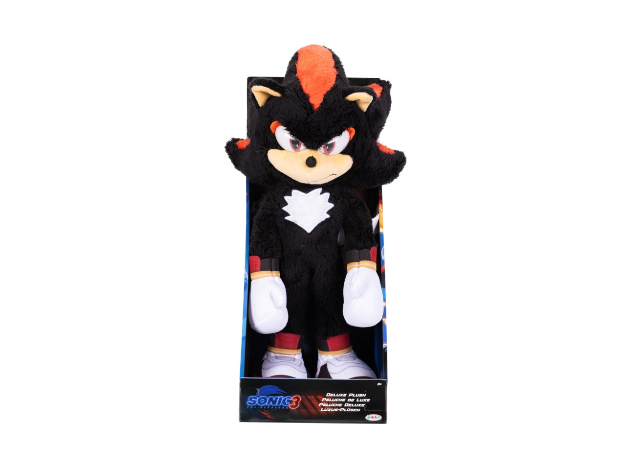 Peluche Deluxe Sonic 3 Movie 33 cm con Shadow, Il Nuovo Cattivo, Morbido Peluche per Fan e Collezionisti - EtÃ  Consigliata 4+ | Jakks Pacific