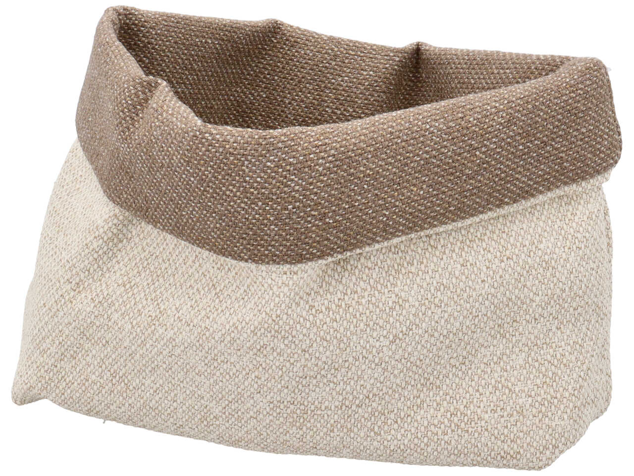 Sacco portapane jacquard in poliestere beige 21x7x17 cm - Cotton & Color srl
