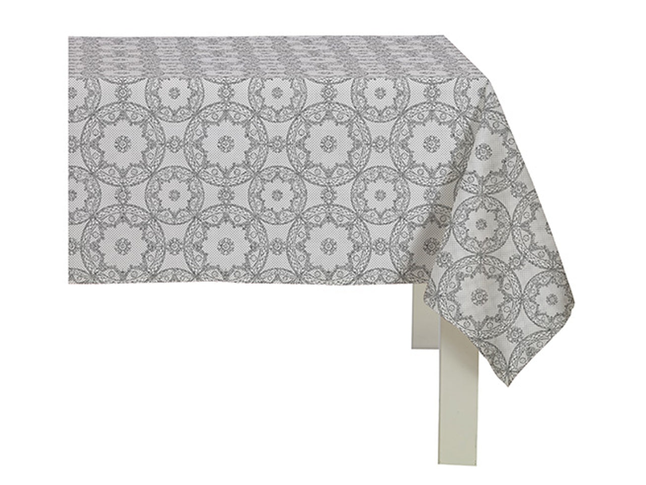 Tovaglia stampata raso idrorepellente 150x240 gold