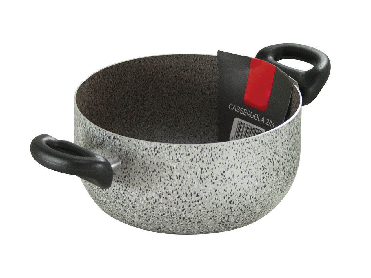 Casseruola 2m d.24cm linea janet 2.0 con rivestimento antiaderente e antigraffio