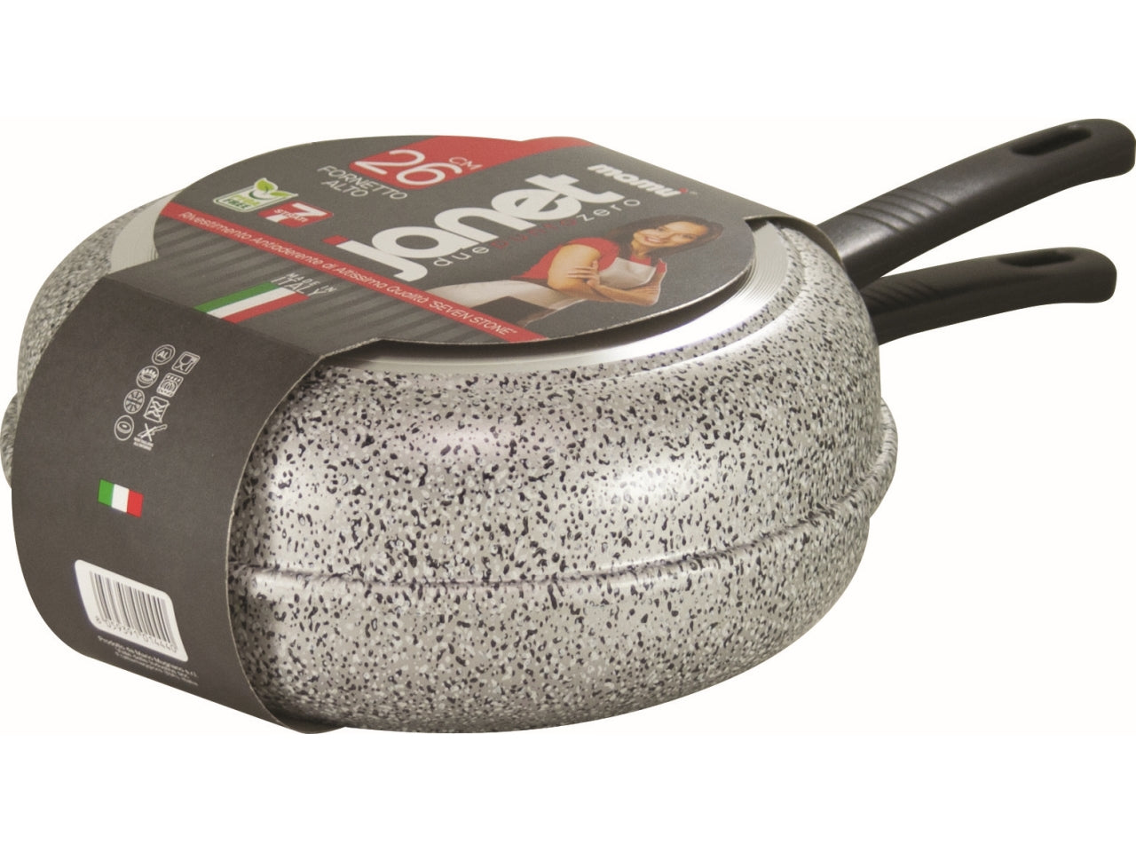 Fornetto alto 26cm linea janet 2.0 con rivestimento antiaderente e antigraffio