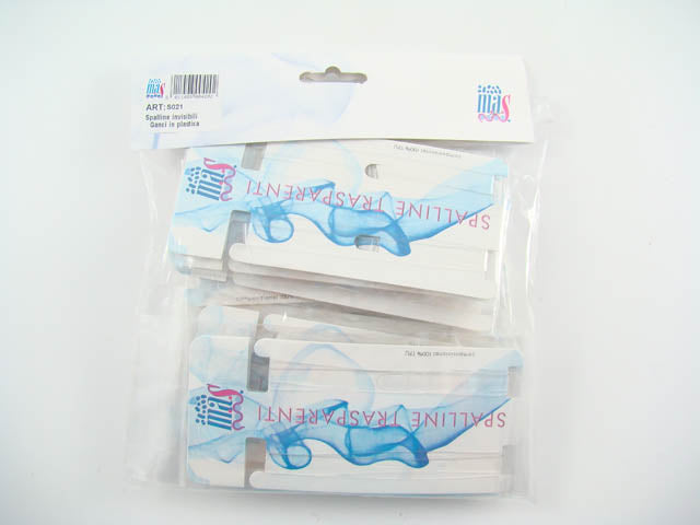 Spalline trasparenti g.plastica 12 pezzi so21