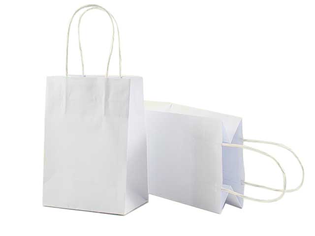 Busta neutro cordino bianco 14x9x20cm