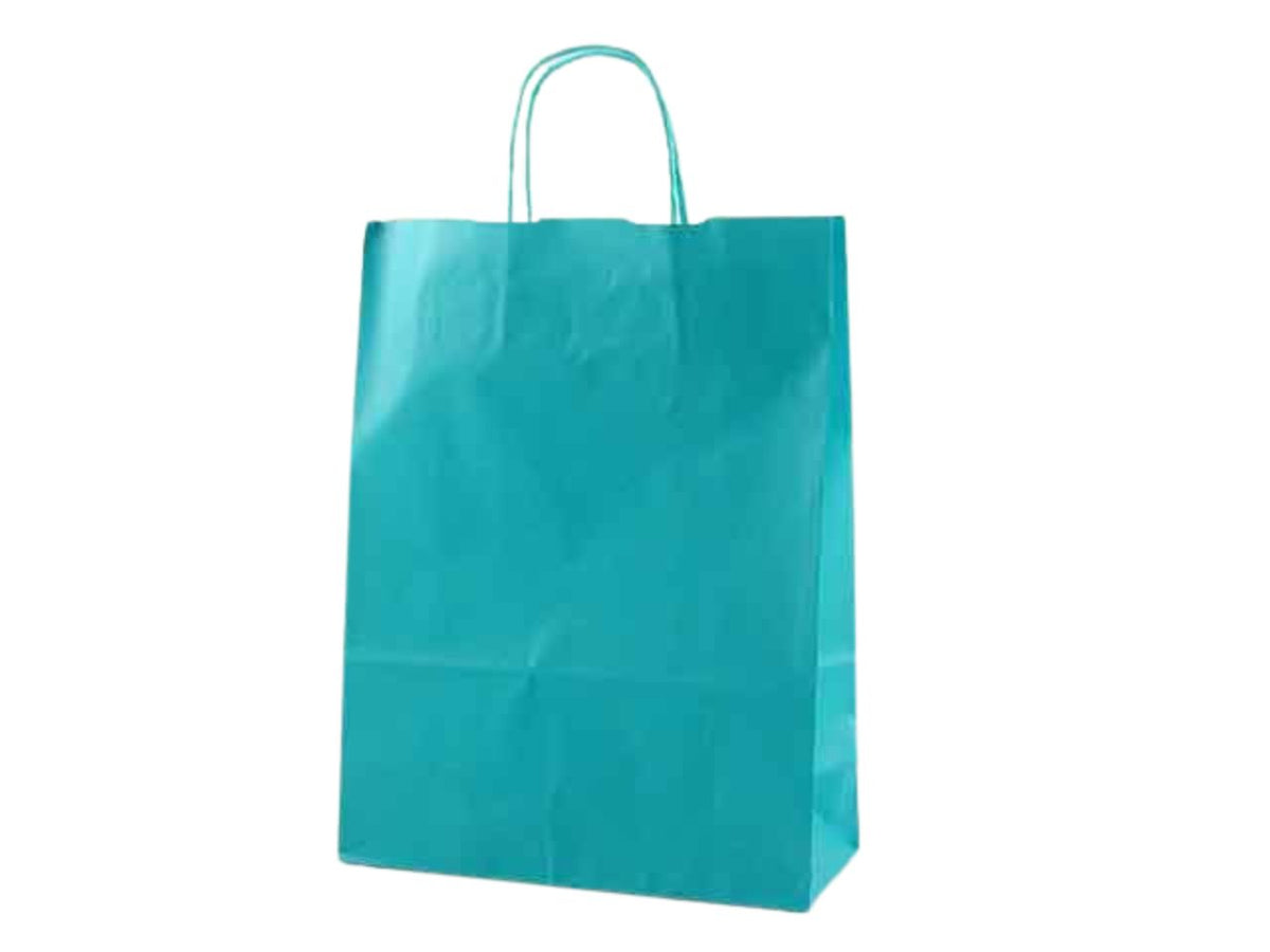 Busta twisted azzurra 22x10x29cm