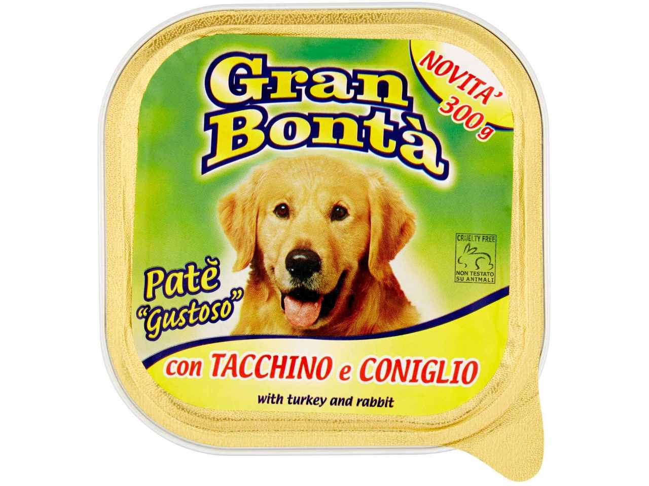 Gran bonta' cane tacchini/coniglio 300gr