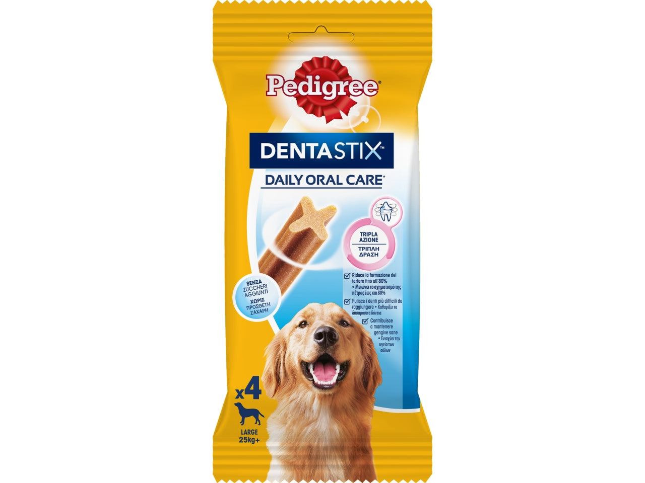 Pedigree dentastix large x4 154gr $