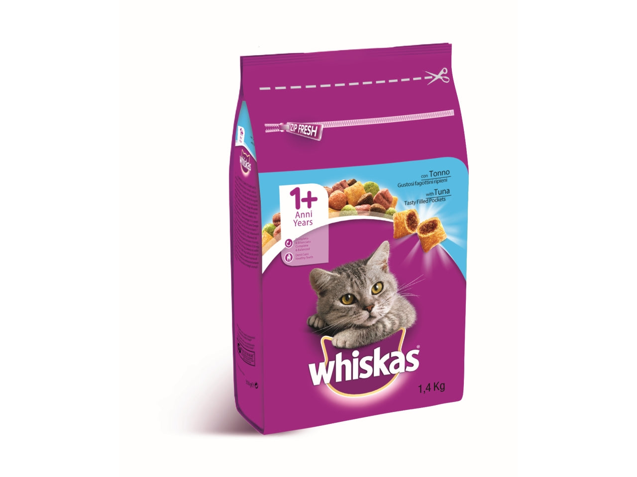 Whiskas dry adult 1+ tonno 6x1,4kg $