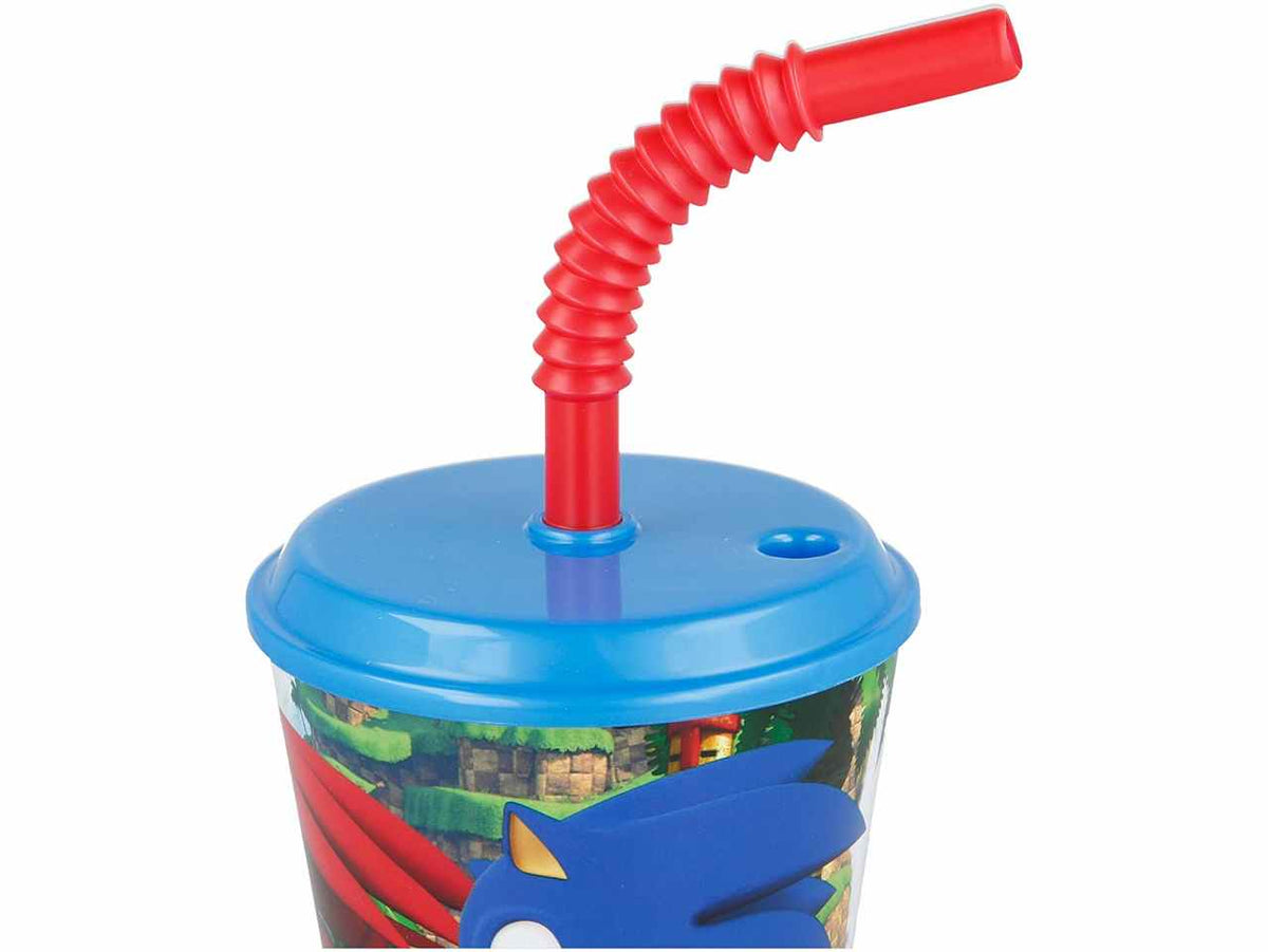 Sonic bicchiere c/cannuccia 430ml st40530