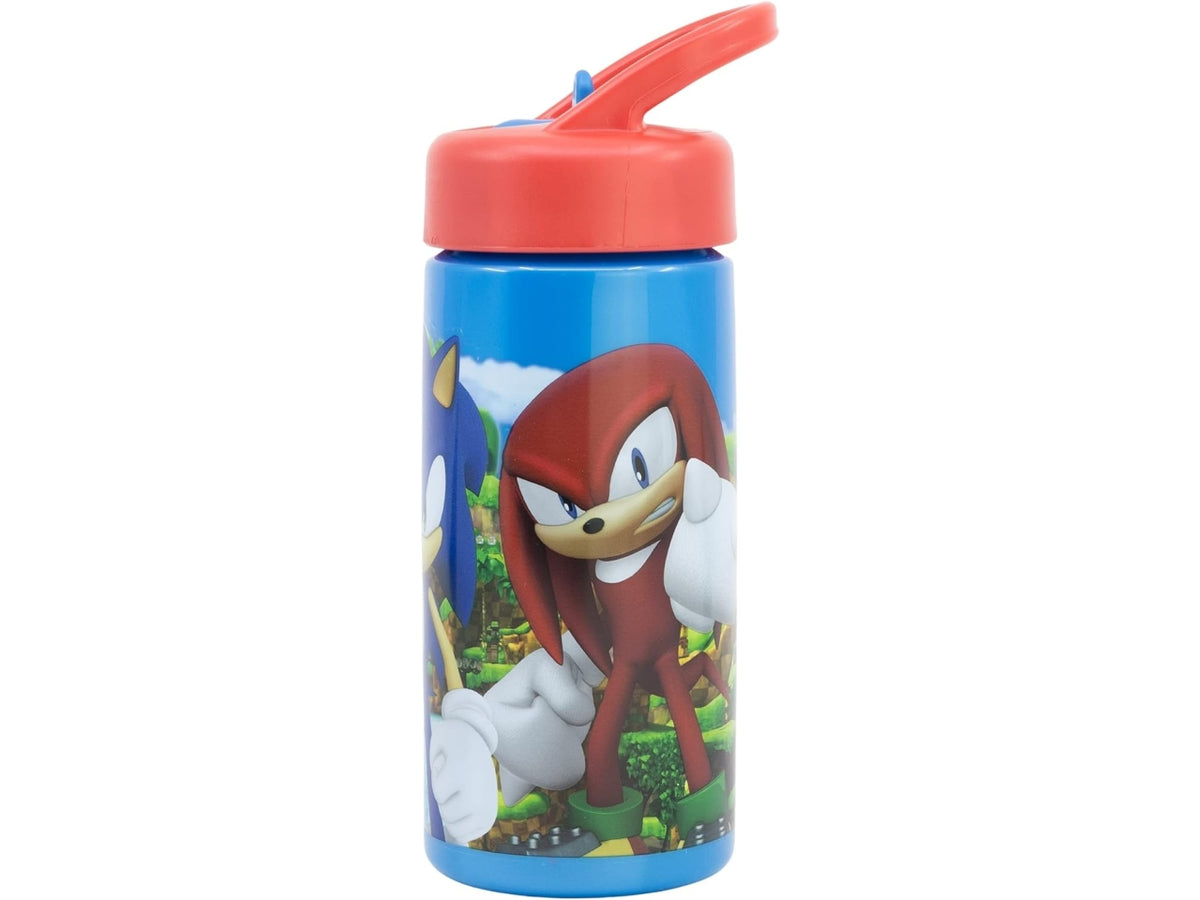 Borraccia di sonic con cannuccia in alluminio playground