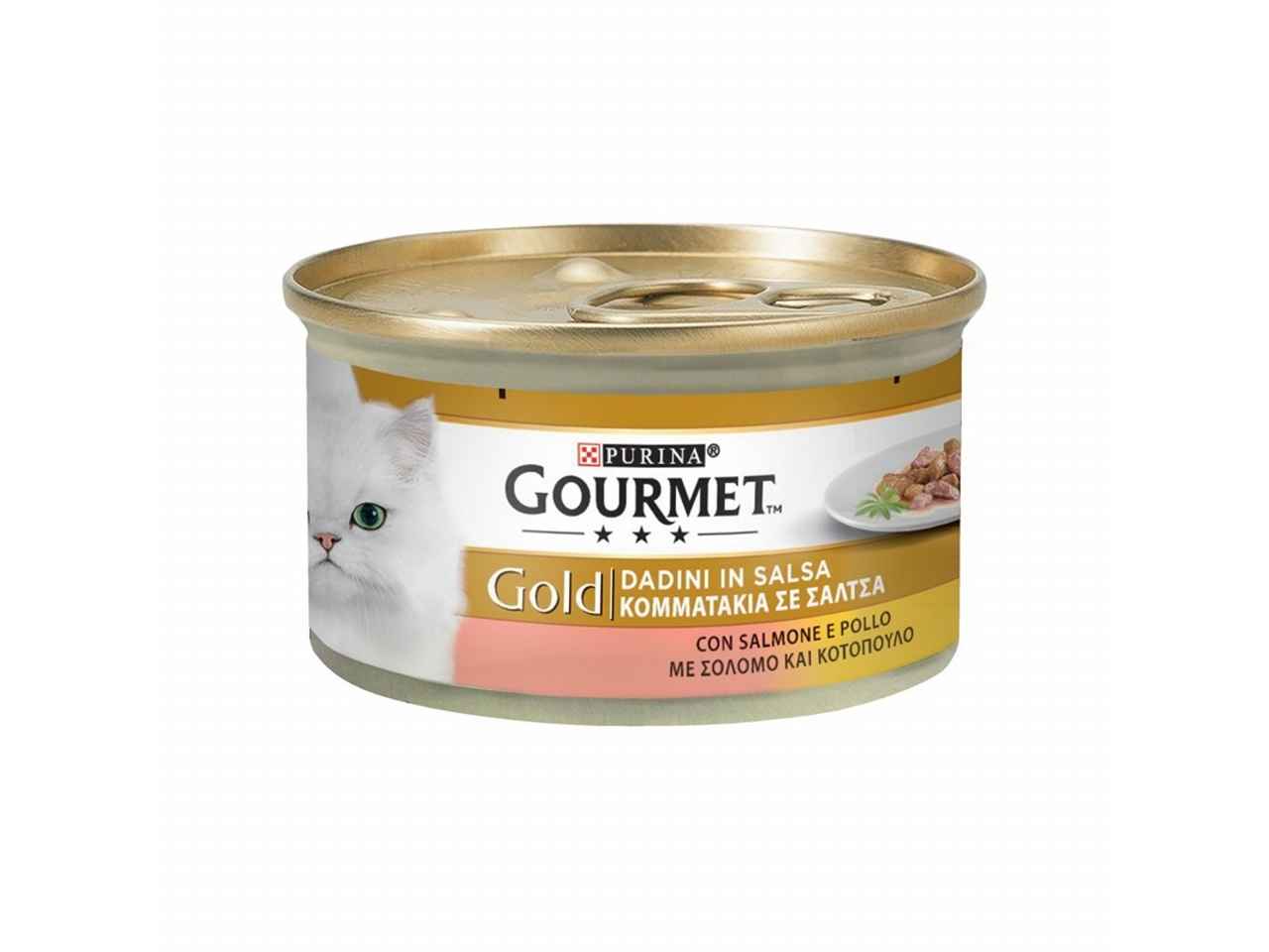 Gourmet gold dadini salm./pol.85gr