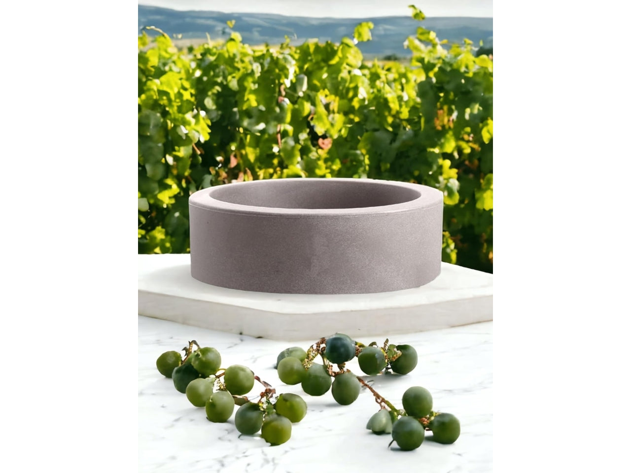 Linea echo vaso 25cm cenere