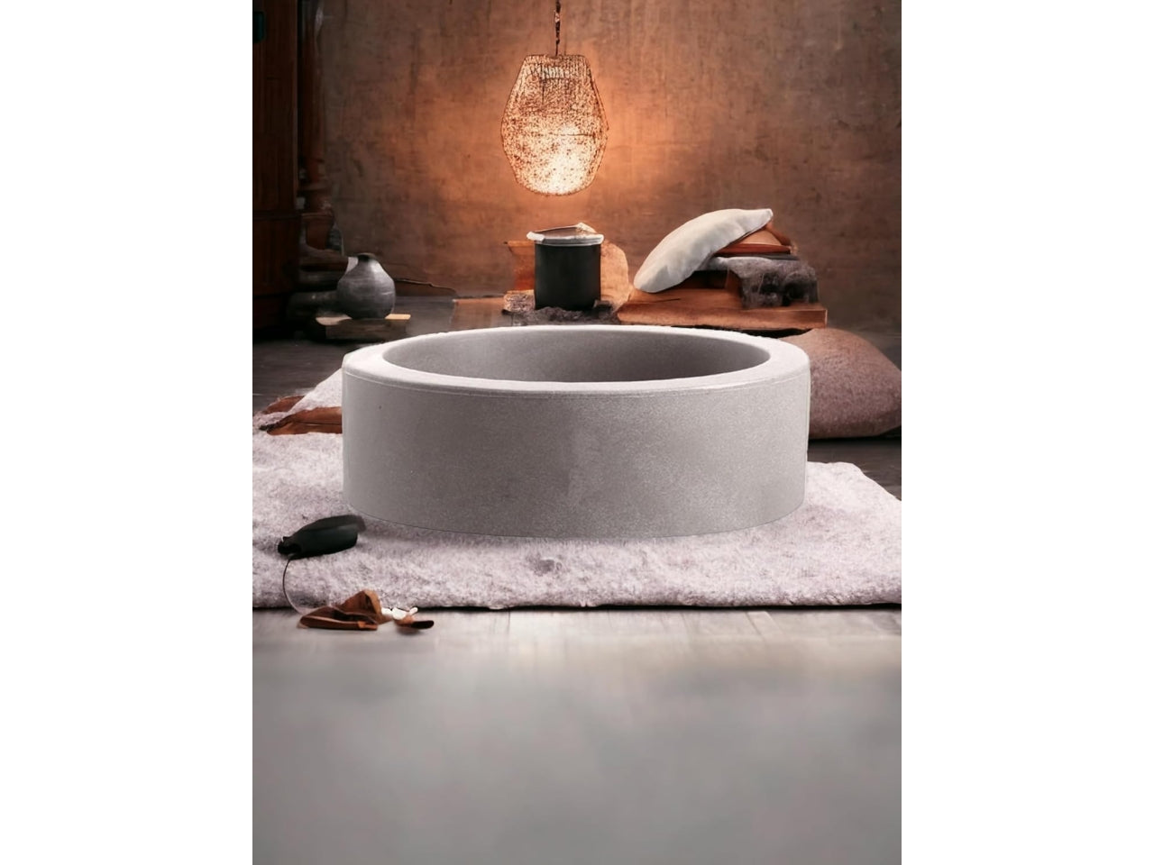 Linea echo vaso 25cm cenere
