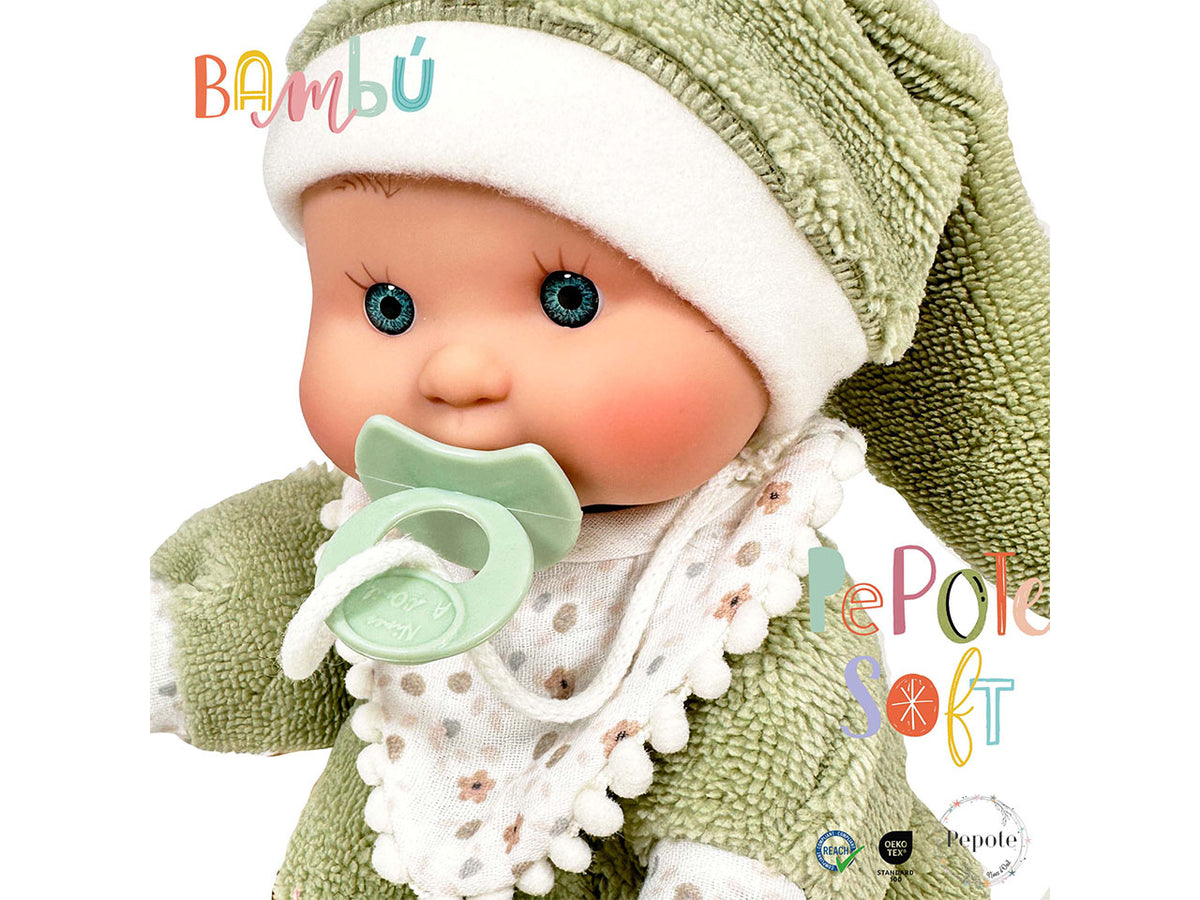 Bambola pepote soft bambÃº 26cm